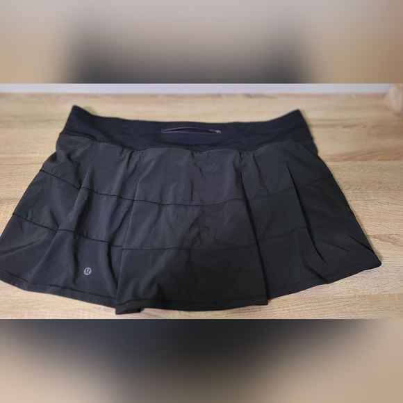 Lululemon Pace Rival Skirt Black Size 18 EUC - Picture 6 of 9